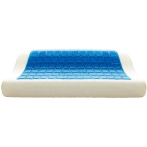 Ανατομικό Μαξιλάρι Ημίσκληρο Memory Foam & Gel - Με Κούρμπα