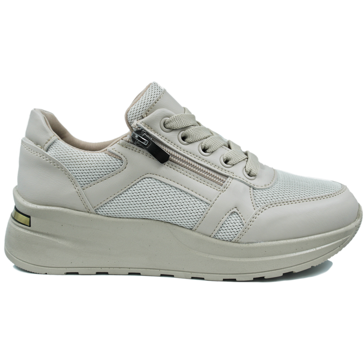 Ανατομικό Γυναικείο Sneaker - Μπεζ 2516