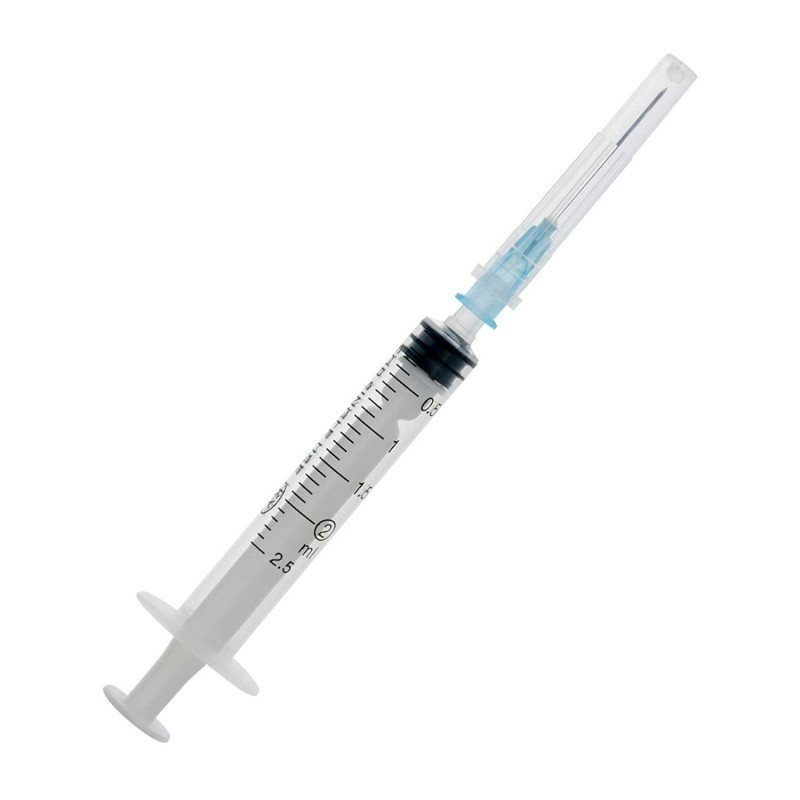 Σύριγγα 2.5ml Με Βελόνα Luer Slip | Συσκ : 100 τμχ