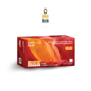 Γάντια Νιτριλίου Πορτοκαλί -Softcare Solid- XLarge(90τμχ)